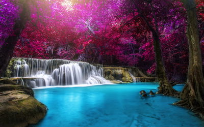 Ljuddämpande tavla - Kanchanaburi waterfall