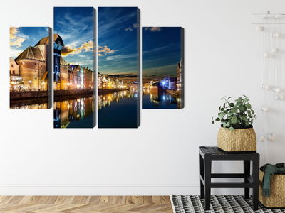 Ljuddämpande tavla - Gdansk wharf and the crane