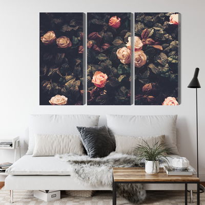 Ljuddämpande tavla - Pastel roses in vintage style