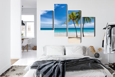 Ljuddämpande tavla - Caribbean beach 3d