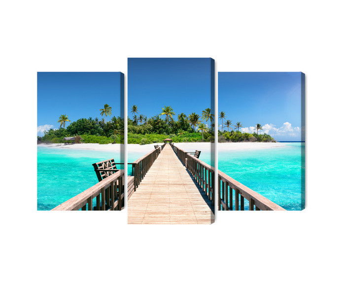 Ljuddämpande tavla - 3d pier in the maldives