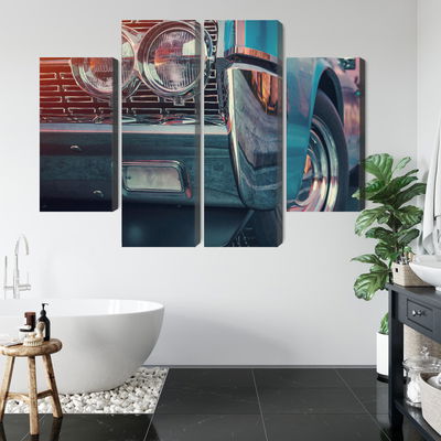 Ljuddämpande tavla - Retro style cars