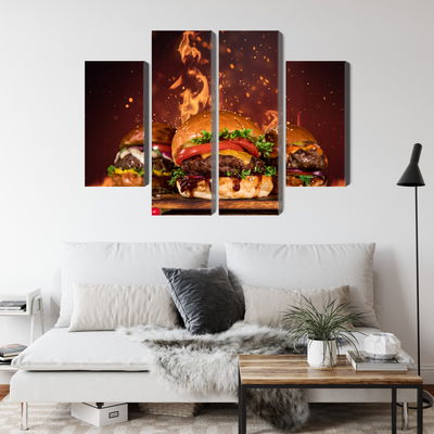 Ljuddämpande tavla - Tasty burgers