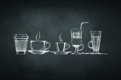 Ljuddämpande tavla - A set of cups