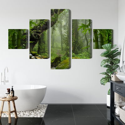 Ljuddämpande tavla - The green of the rain forest