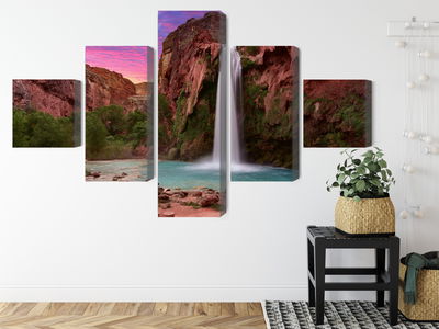 Ljuddämpande tavla - Havasupai waterfalls