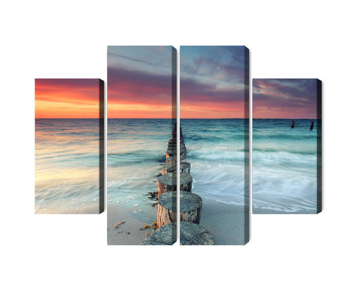 Ljuddämpande tavla - Beautiful sunset over