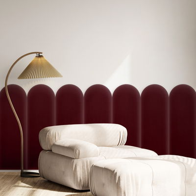 Lydabsorber i bueform - fløjl