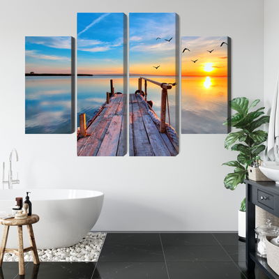 Ljuddämpande tavla - West by the lake