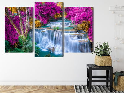 Ljuddämpande tavla - A waterfall in the fall