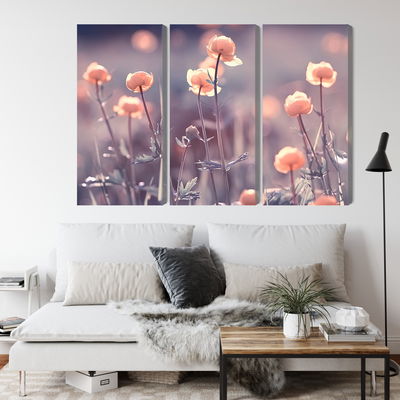 Ljuddämpande tavla - Spring 3d flowers