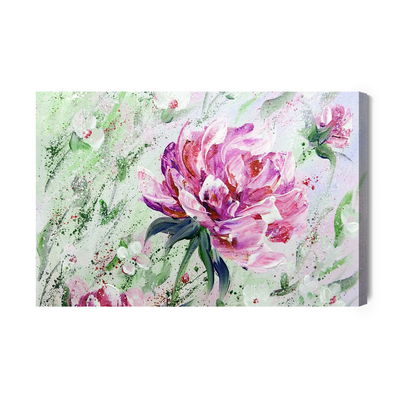 Ljuddämpande tavla - Peonies roses as painted