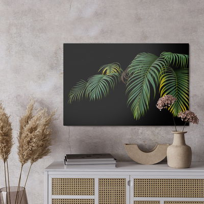 Ljuddämpande tavla - Tropical palm leaves