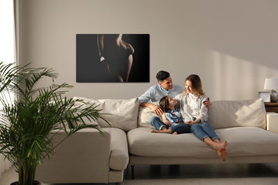 Ljuddämpande tavla - Silhouette of a woman