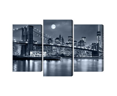 Ljuddämpande tavla - Night panorama of New York