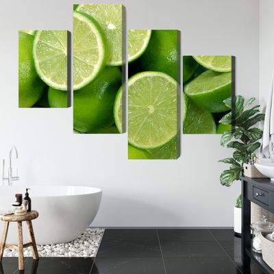 Ljuddämpande tavla - Lime halves