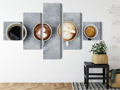 Ljuddämpande tavla - Cups with coffee