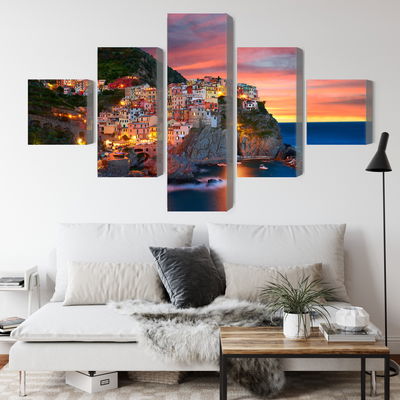 Ljuddämpande tavla - Manarola city in Italy