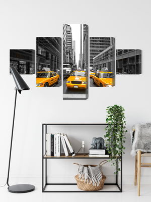 Ljuddämpande tavla - Yellow taxis in New York city