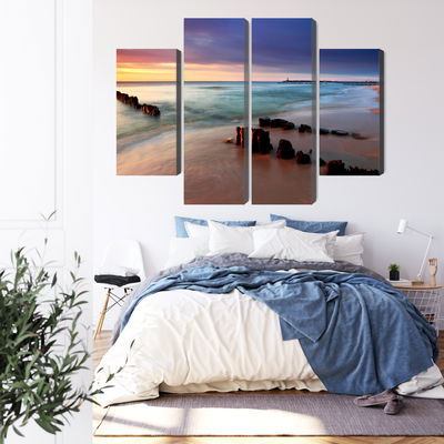 Ljuddämpande tavla - Sunrise over the baltic sea