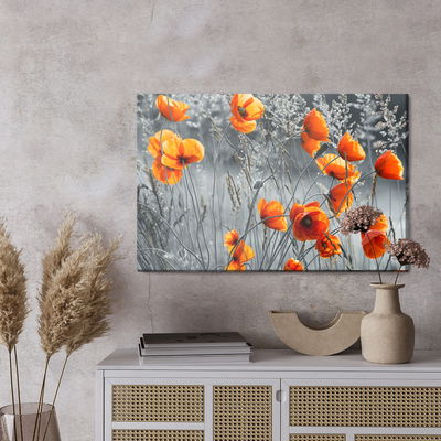 Ljuddämpande tavla - Beautiful meadow poppies