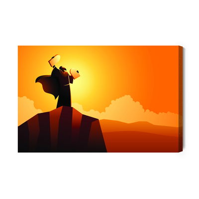 Ljuddämpande tavla - Moses and the ten