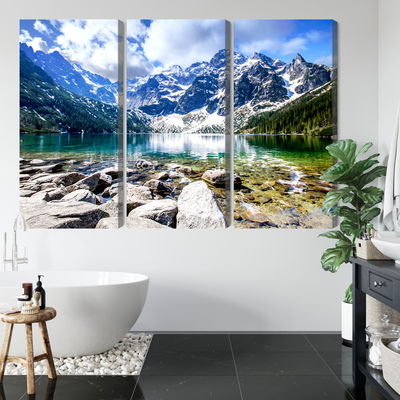 Ljuddämpande tavla - Lake morskie oko 3d