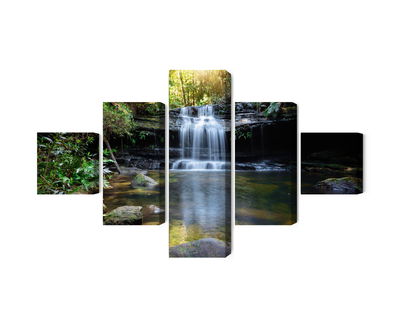 Ljuddämpande tavla - A waterfall in the bush