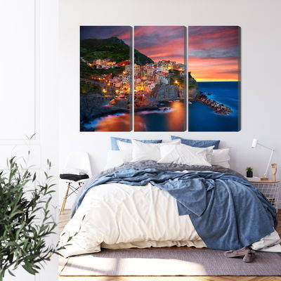 Ljuddämpande tavla - Manarola city in Italy