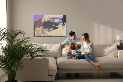 Ljuddämpande tavla - An abstract painting