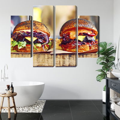 Ljuddämpande tavla - Vegan burgers