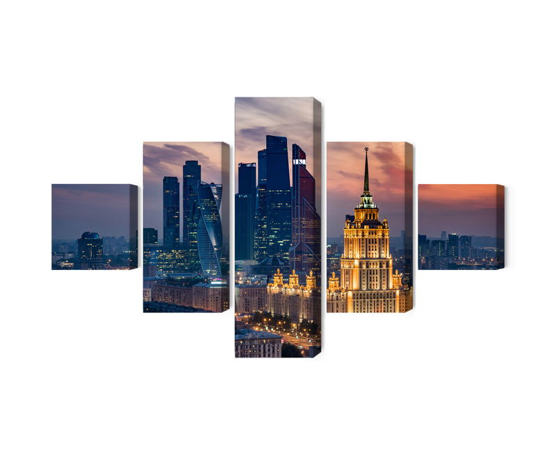 Ljuddämpande tavla - Aerial view of the moscow