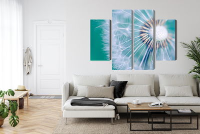 Ljuddämpande tavla - Dandelion on a macro scale