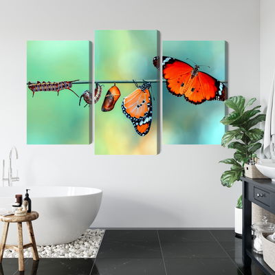 Ljuddämpande tavla - Colorful caterpillars