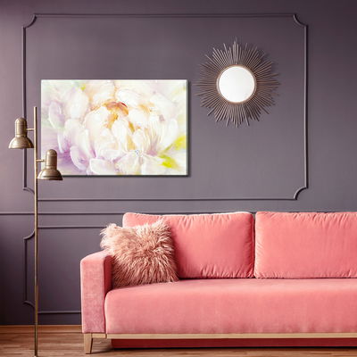 Ljuddämpande tavla - Painted peony flowers