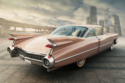 Ljuddämpande tavla - Vintage car