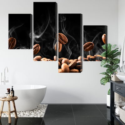 Ljuddämpande tavla - Hot coffee beans