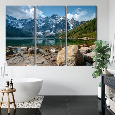 Ljuddämpande tavla - Morskie oko in the tatras 3d