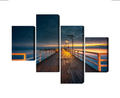 Ljuddämpande tavla - Evening view of the wooden