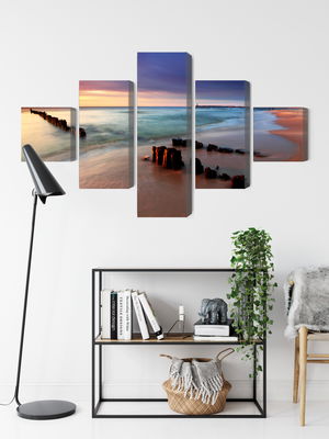 Ljuddämpande tavla - Sunrise over the baltic sea