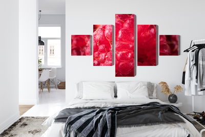 Ljuddämpande tavla - Raspberries on a macro scale
