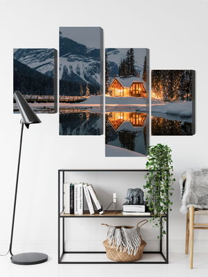 Ljuddämpande tavla - Emerald lake in Canada