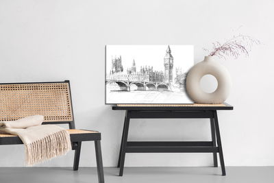 Ljuddämpande tavla - Sketch of the London skyline