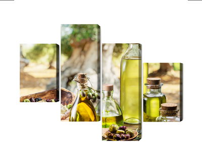 Ljuddämpande tavla - Oil bottles