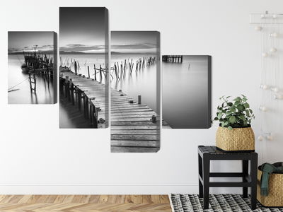 Ljuddämpande tavla - A dilapidated pier