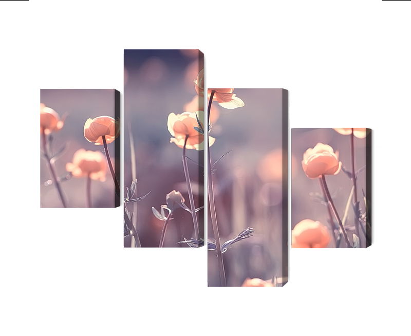 Ljuddämpande tavla - Spring 3d flowers