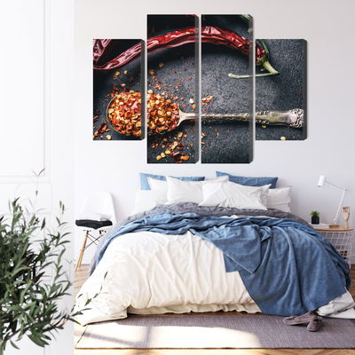 Ljuddämpande tavla - Dried chili peppers