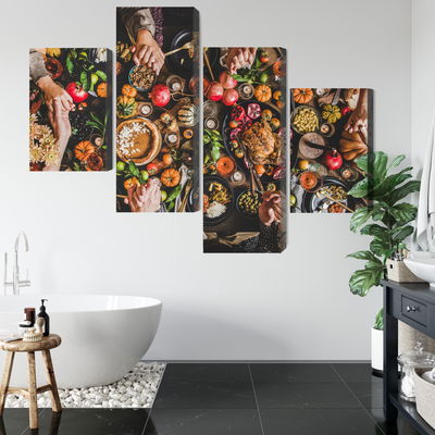 Ljuddämpande tavla - The table was set abundantly