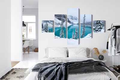 Ljuddämpande tavla - Moraine Lake in winter