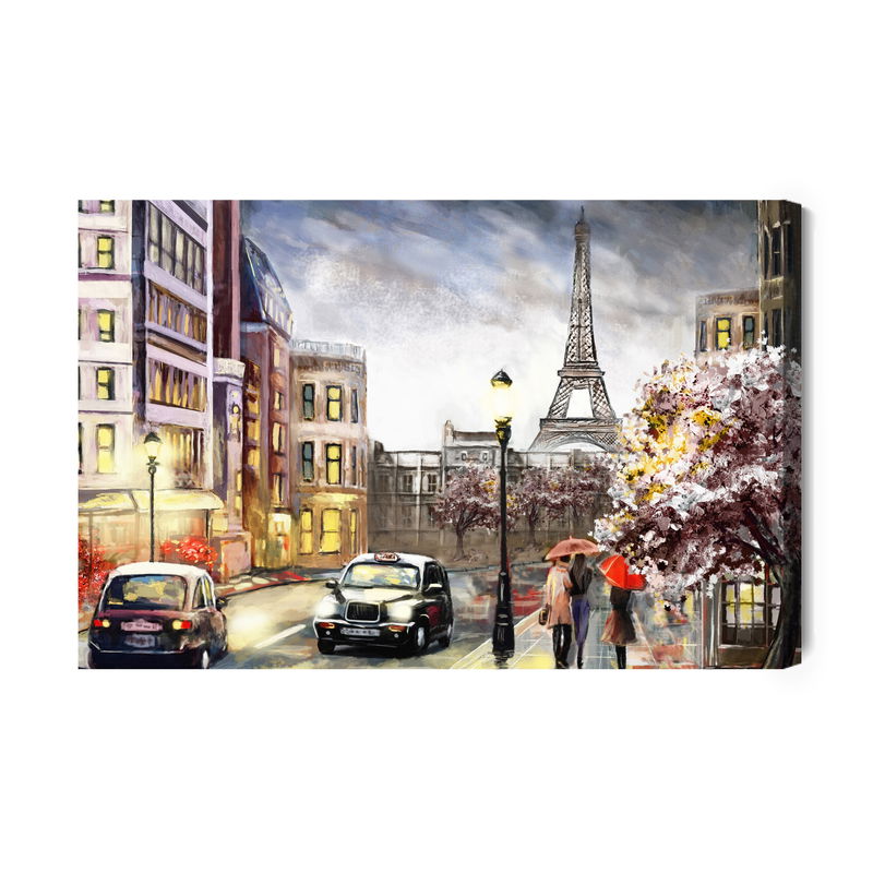 Ljuddämpande tavla - A cloudy day in Paris